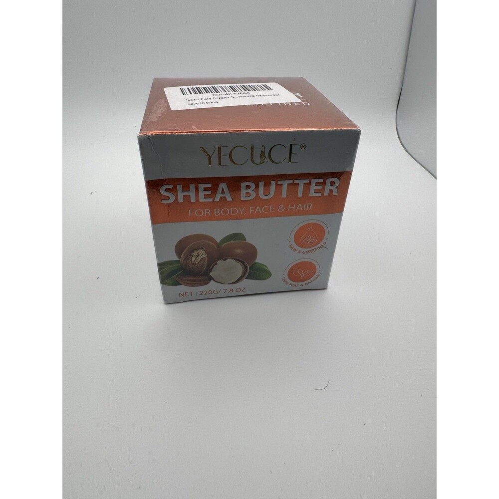 YECUCE Raw Unrefined Shea Butter 7.8oz New Sealed
